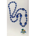 Football Combo Mardi Gras Beads with Round Light-Up Disk